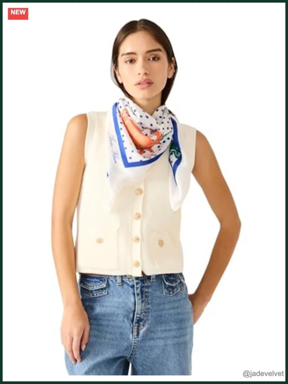 Luxurious Square Scarf with Geometric Pattern, Lightweight Polyester, Versatile